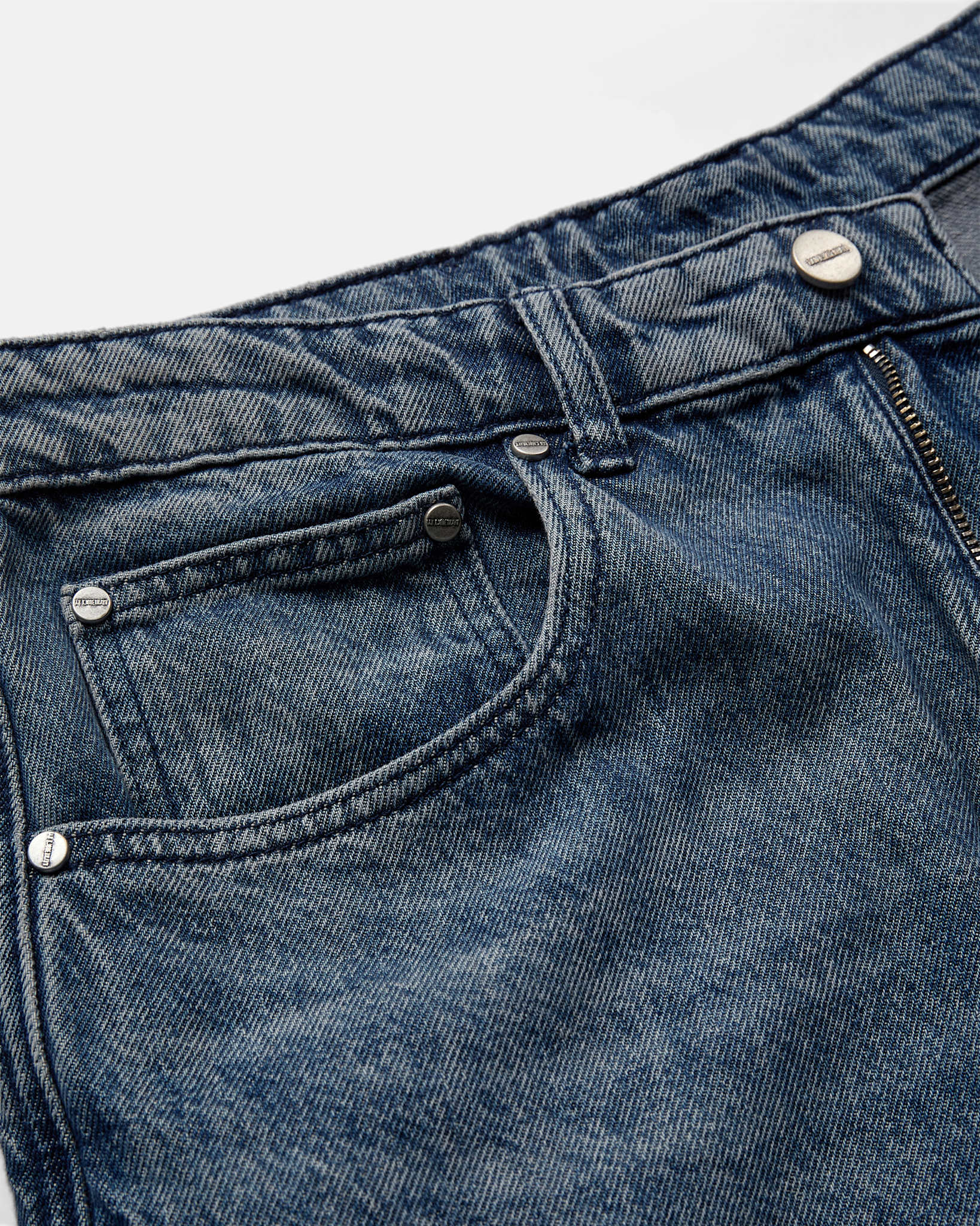 Baggy Denim Jeans - Dirty Blue - Image 3