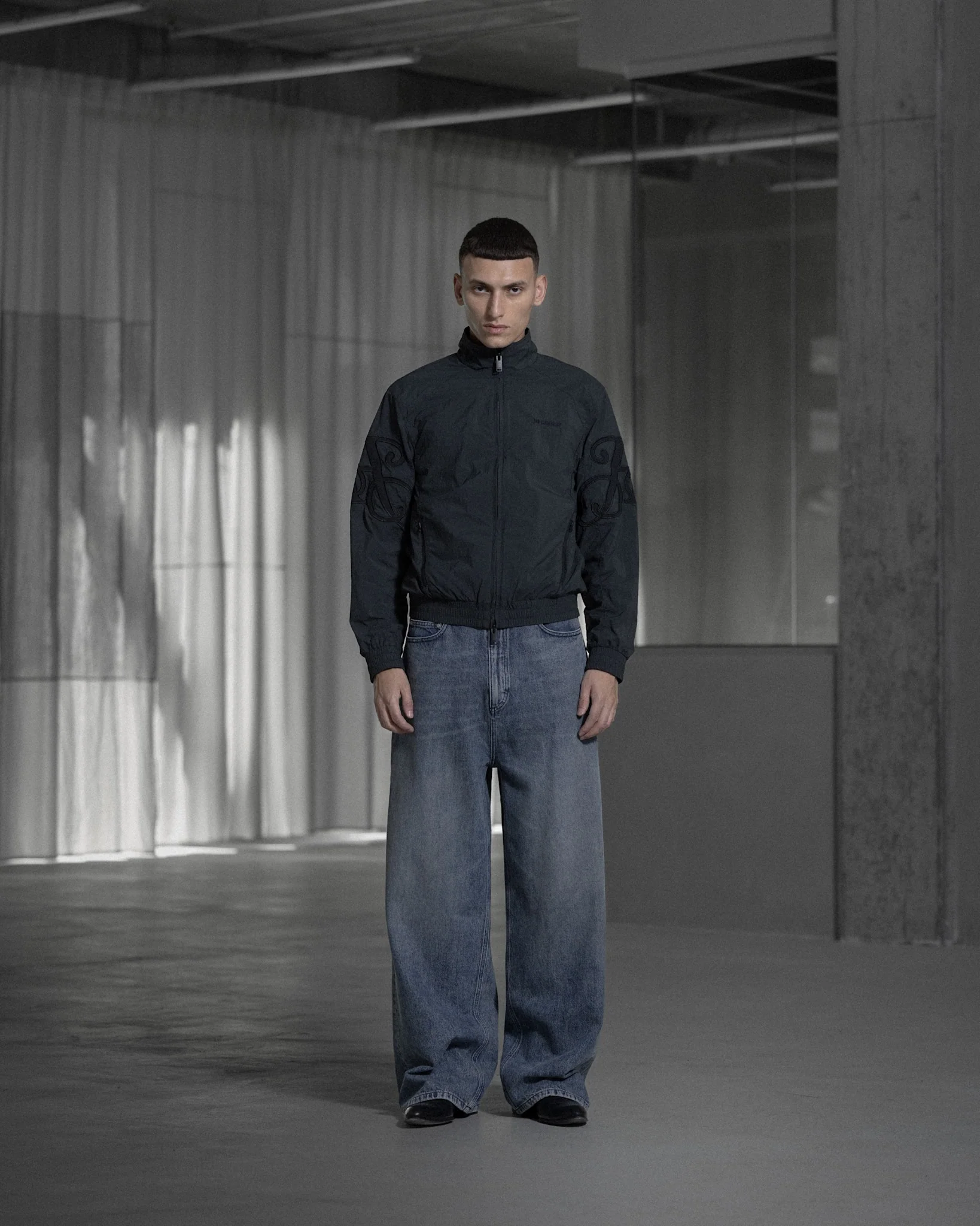 Baggy Denim Jeans - Dirty Blue - Image 4