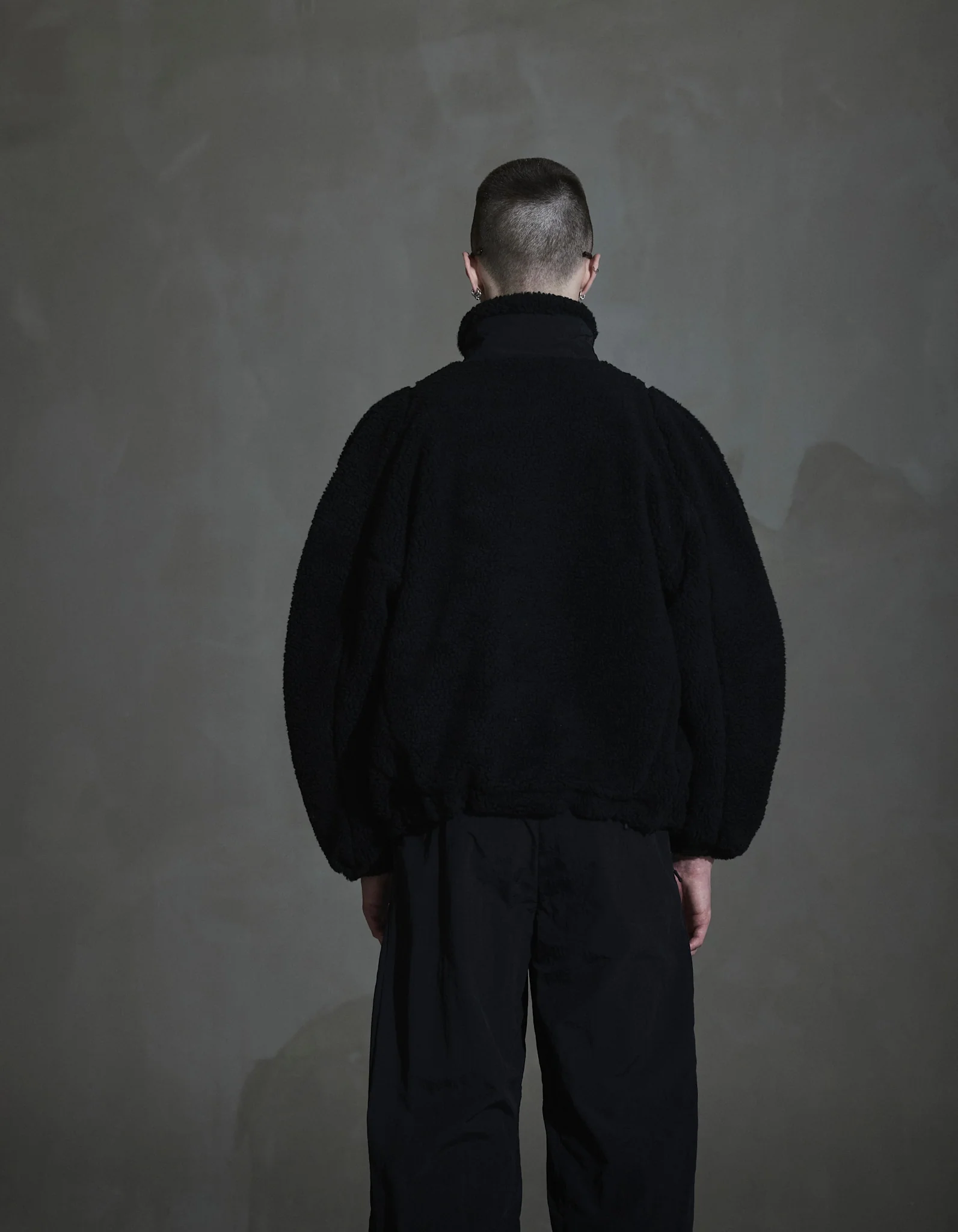 Silence Fleece Jacket - Anthracite Black - Image 3