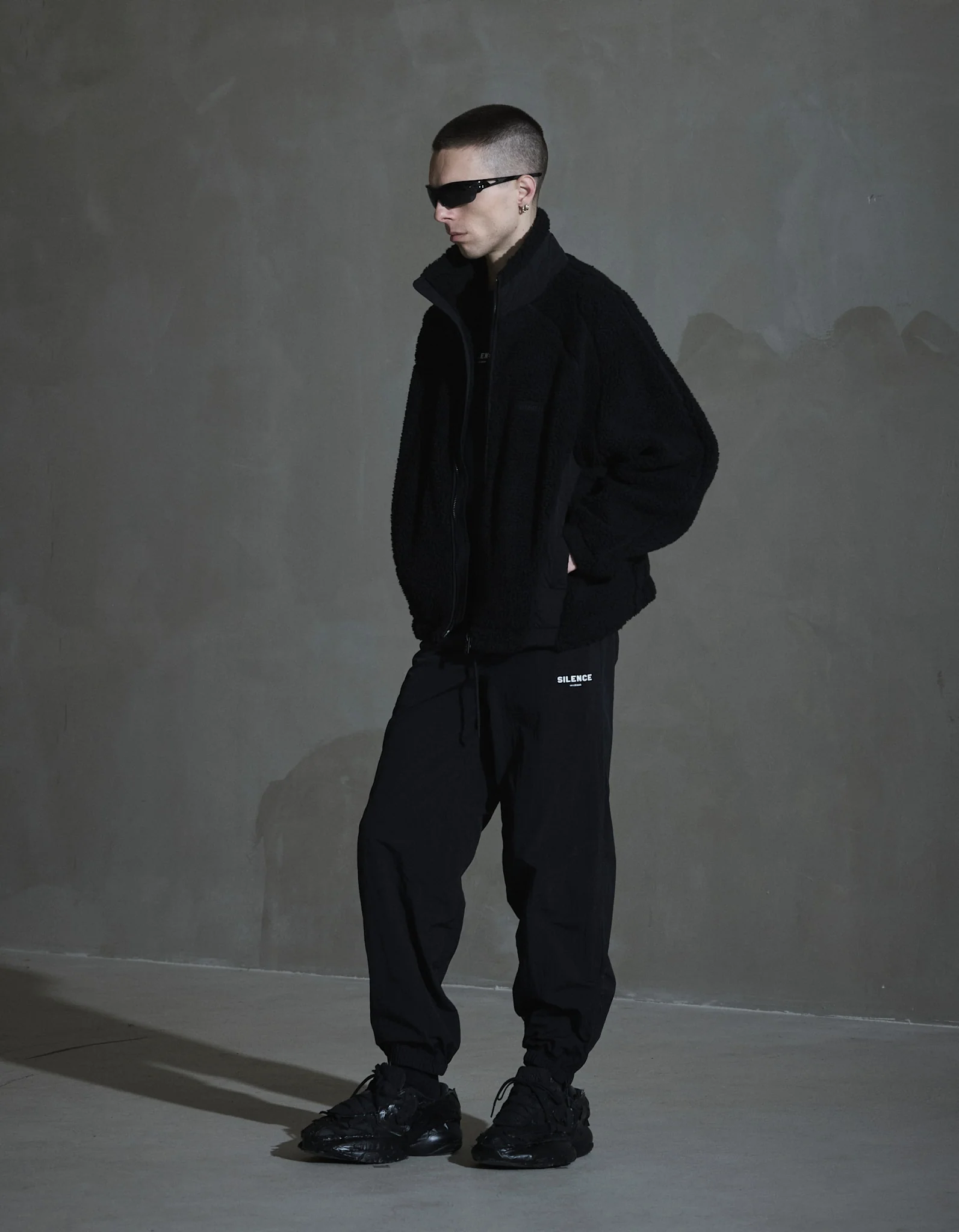 Silence Fleece Jacket - Anthracite Black - Image 4