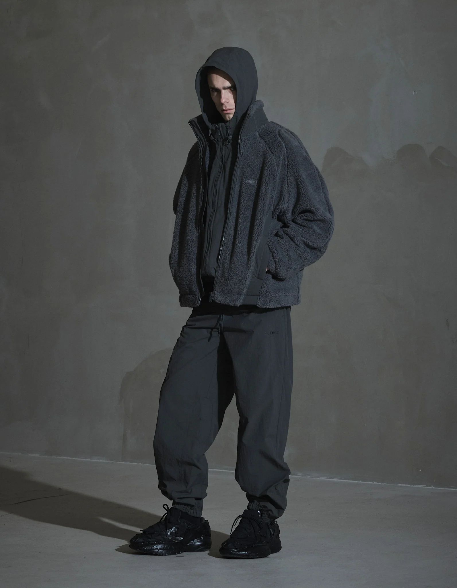 Silence Fleece Jacket - Ash Grey - Image 3