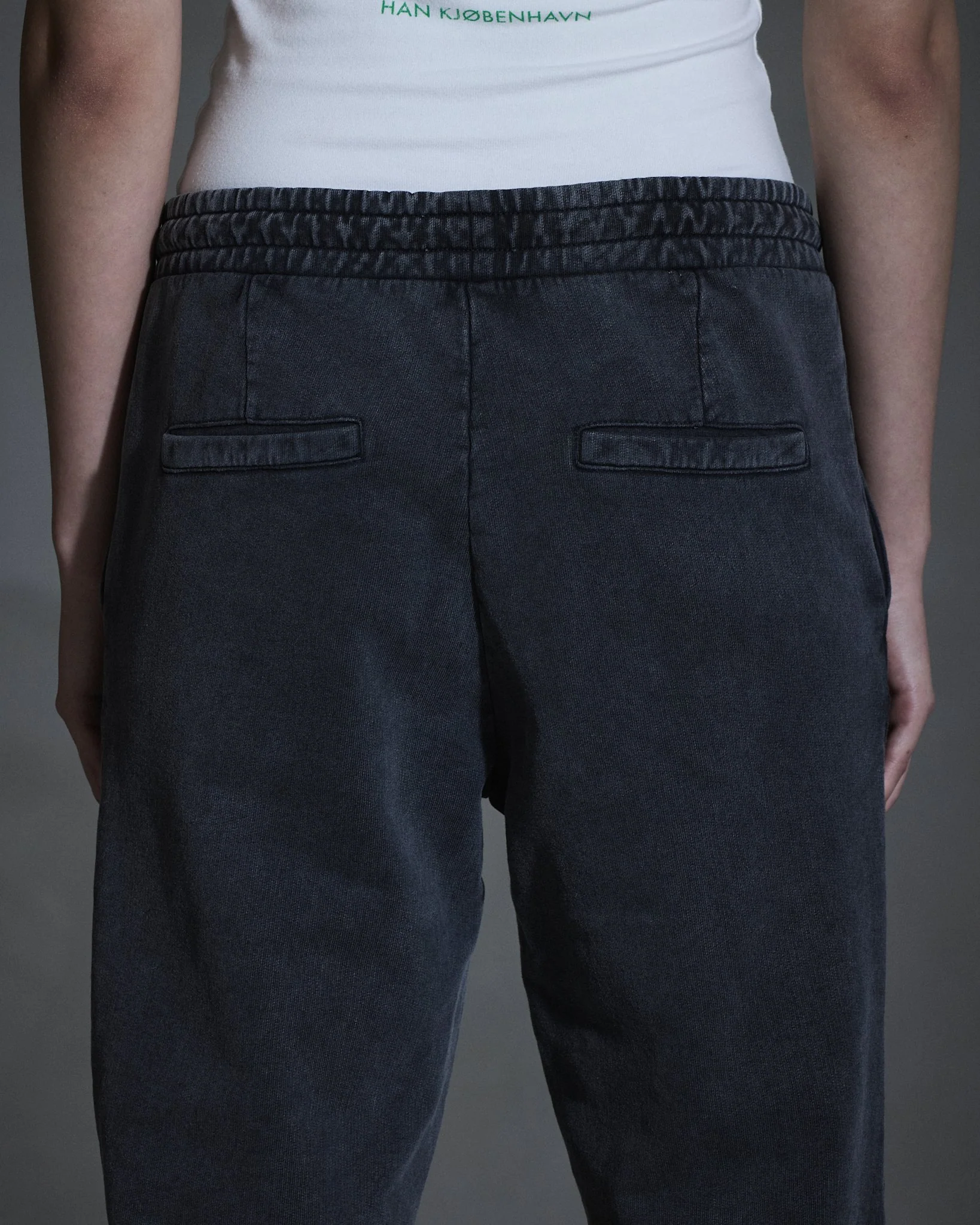 Monogram Jersey Trousers - Dark Grey - Image 4