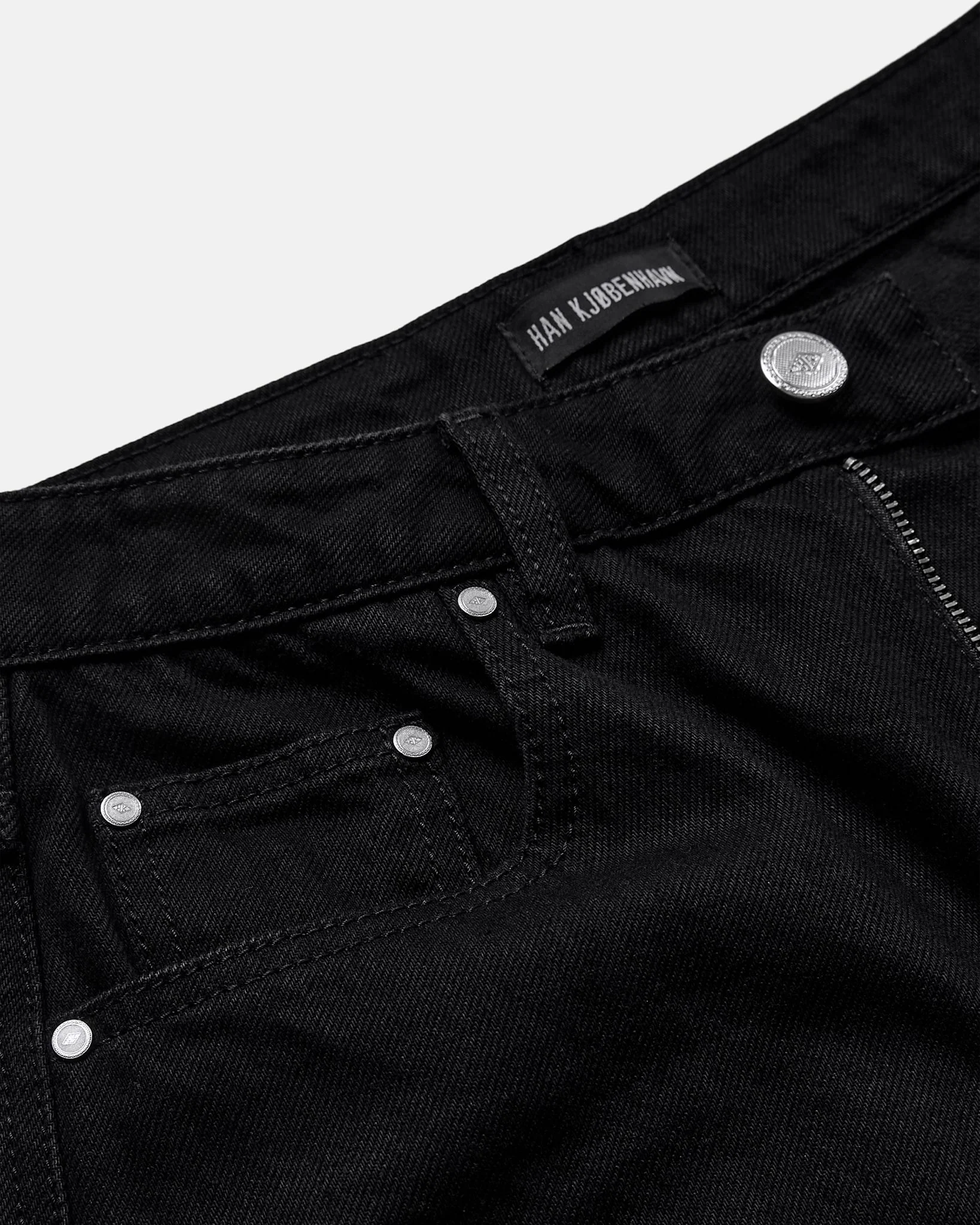 Relaxed Denim Jeans - Black Tint - Image 3