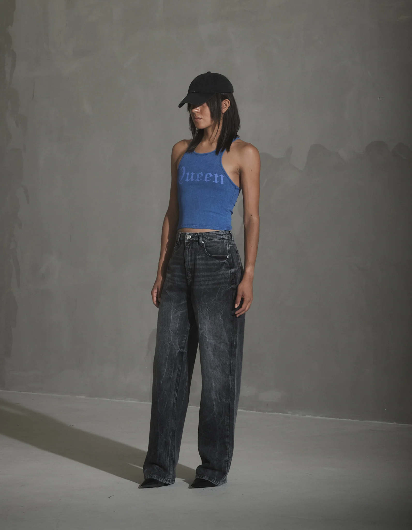 Relaxed Denim Jeans - Black Vein - Image 5