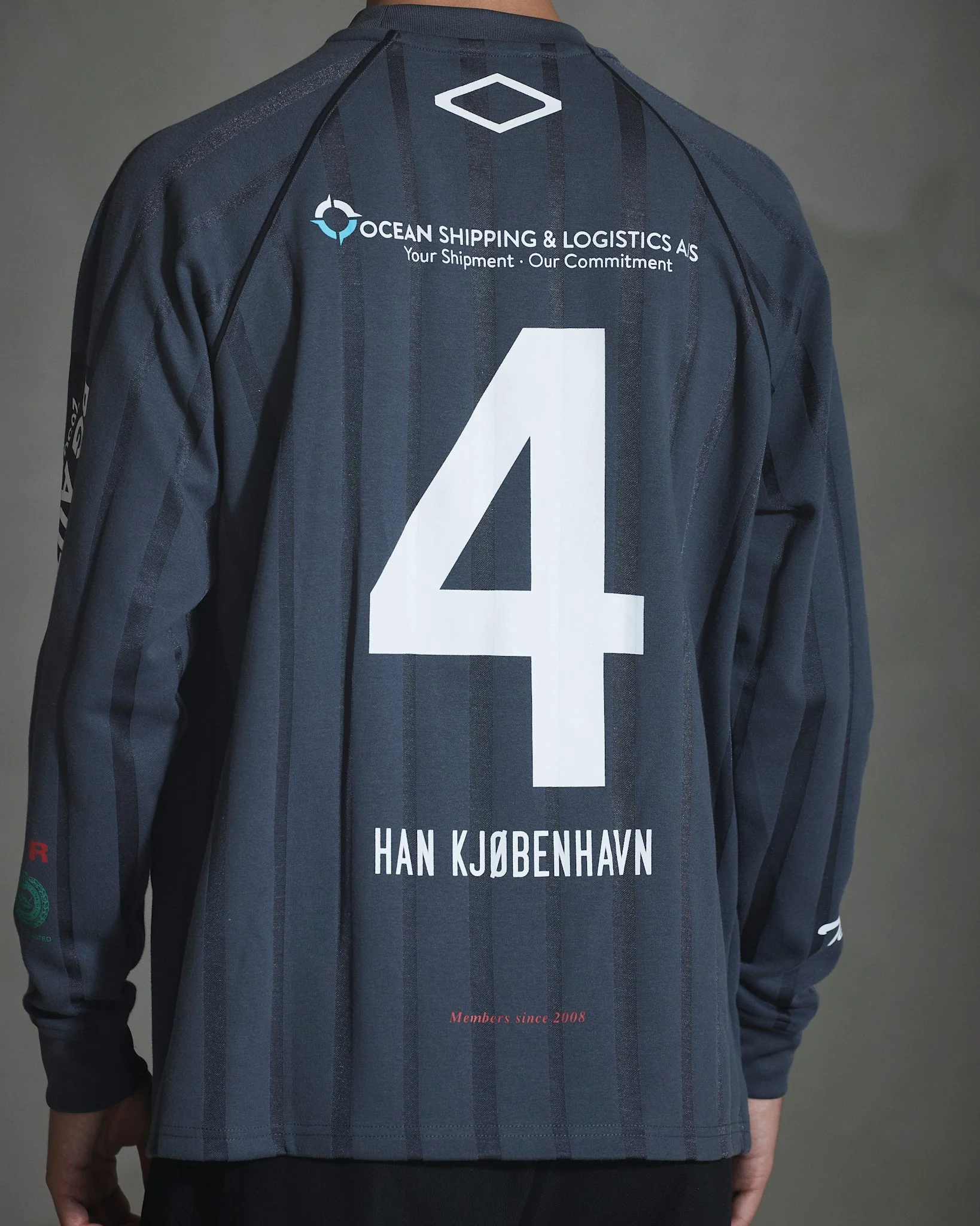 Sponsored Football Jersey LS - Dark Grey - Image 5