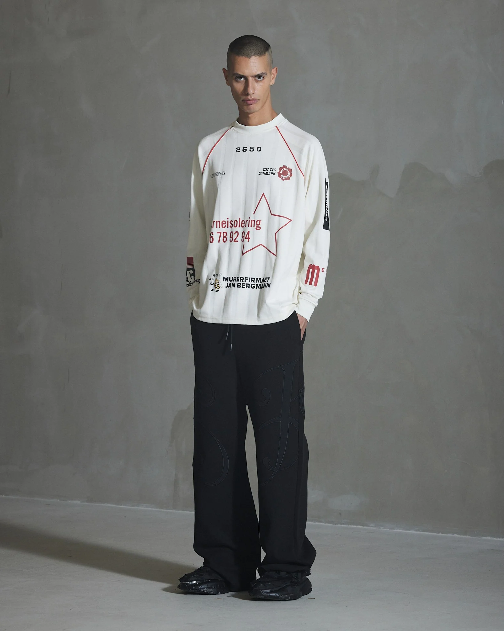 Sponsored Football Jersey LS - Off White - Image 3