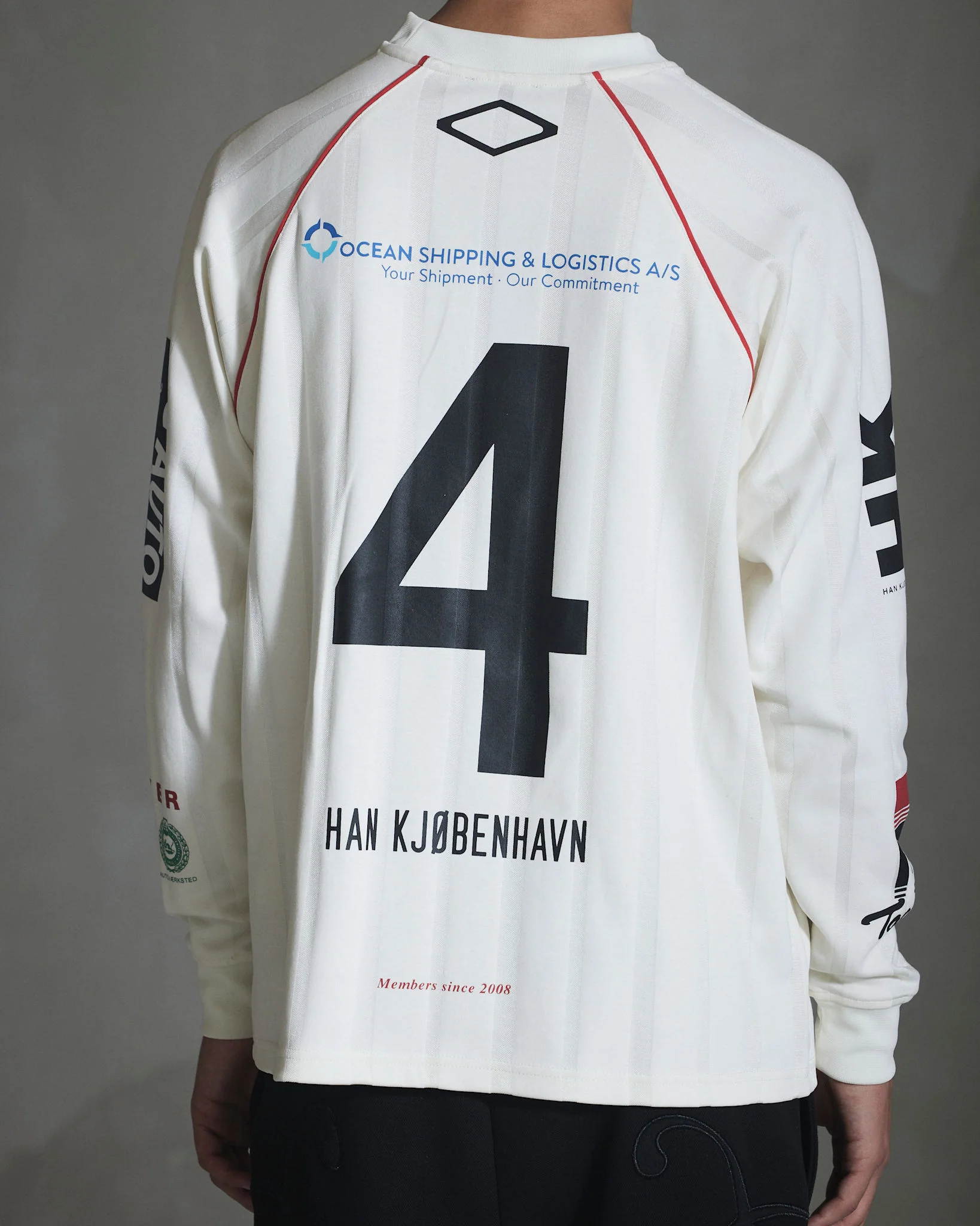 Sponsored Football Jersey LS - Off White - Image 5