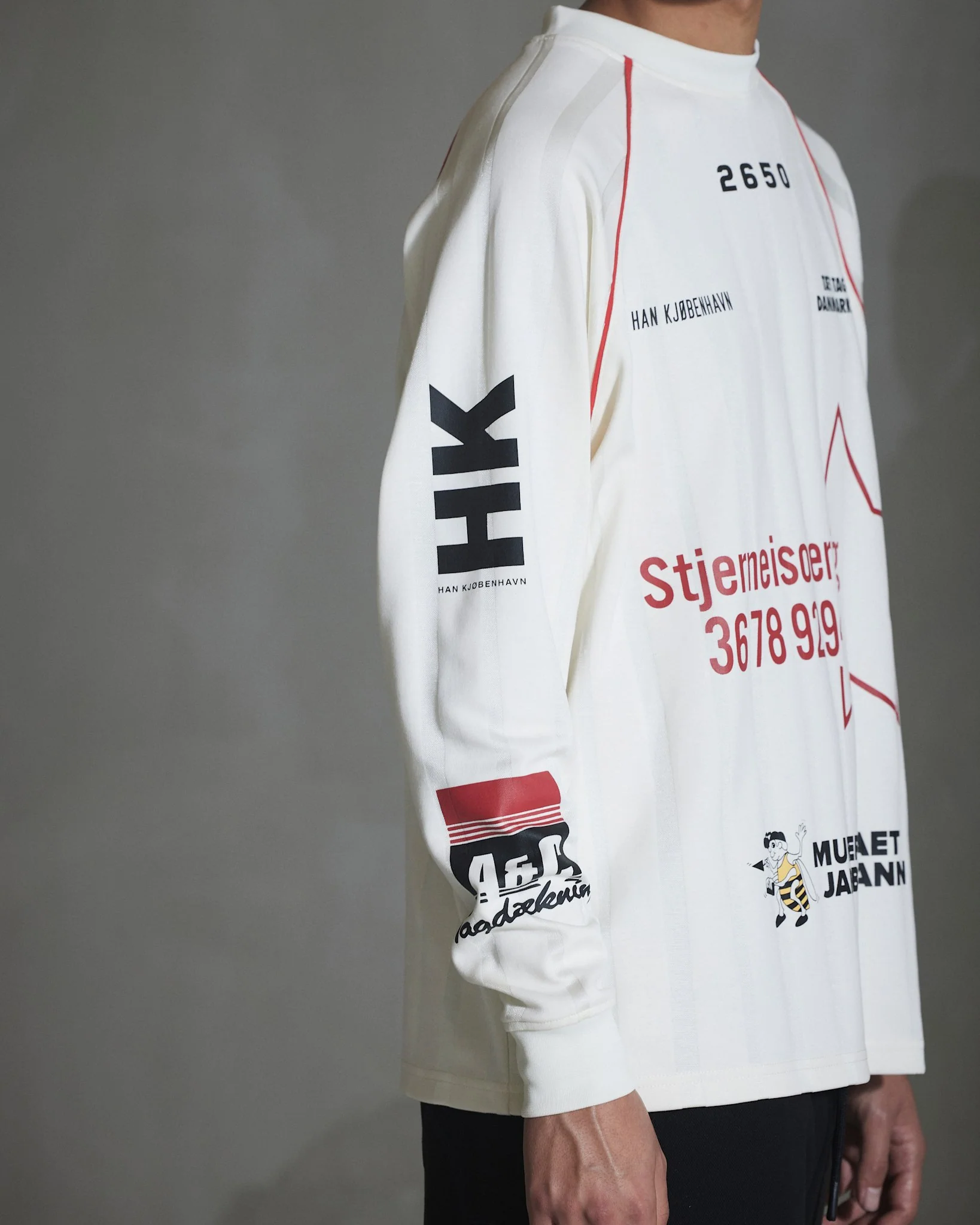 Sponsored Football Jersey LS - Off White - Image 6