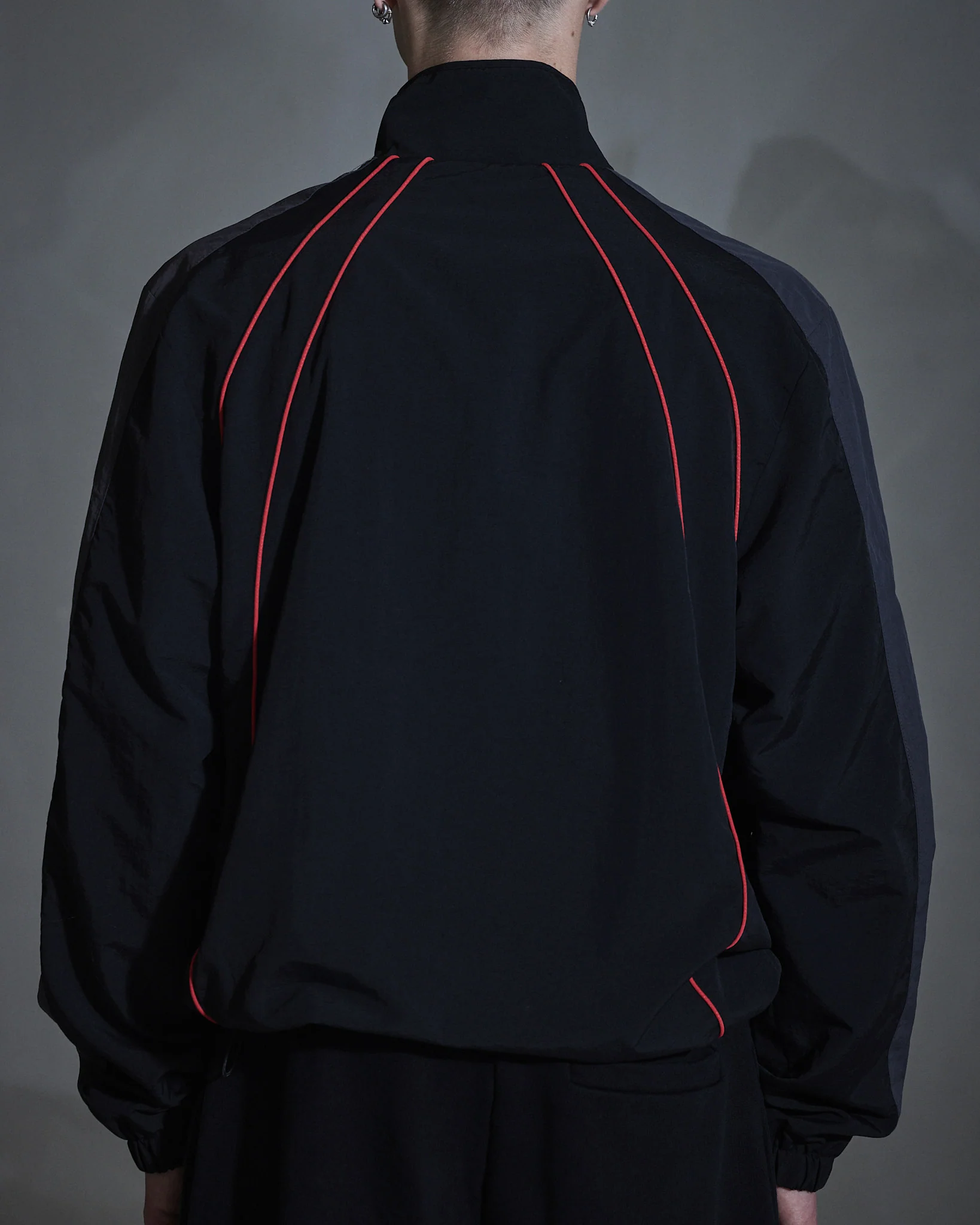Technical Logo Jacket - Black - Image 5